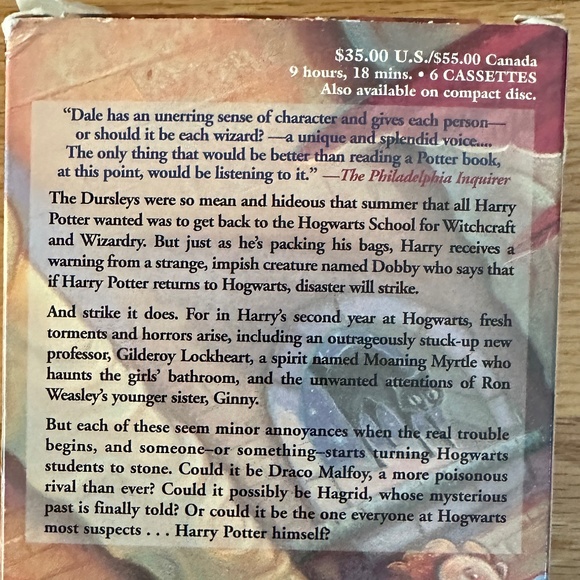 Harry Potter and the Chamber of Secrets Cassette Tape Set - Picture 6 of 7
